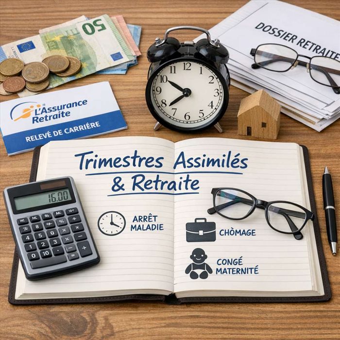 Comment sont calculés les trimestres assimilés pour la retraite ?