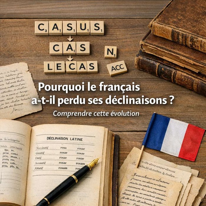 Pourquoi le français a-t-il perdu ses déclinaisons ?