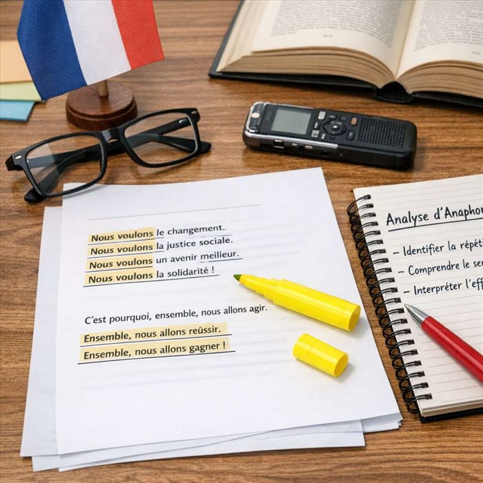 Comment analyser une anaphore dans un discours politique ?