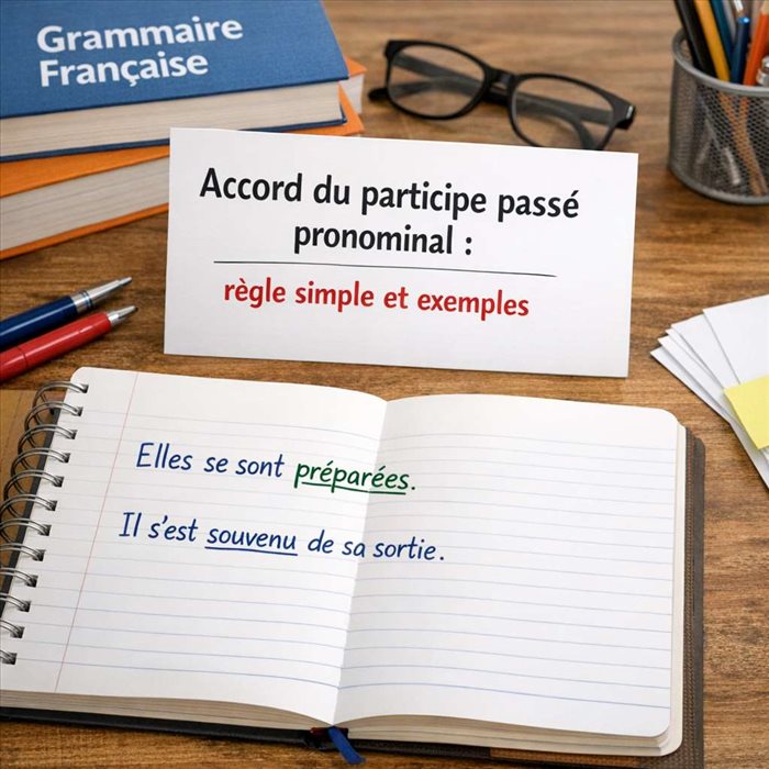 Accord du participe passé pronominal : la règle simple