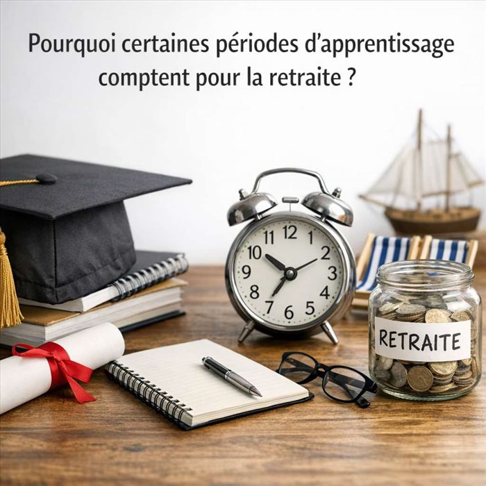 Périodes d’apprentissage et retraite : ce qu’il faut savoir