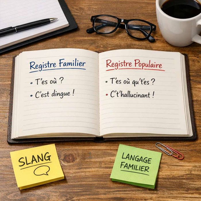 Différence entre registre familier et populaire : guide clair