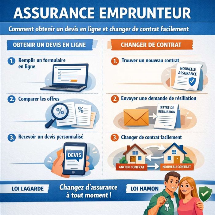 Assurance emprunteur : comment obtenir un devis en ligne et changer de contrat facilement ?