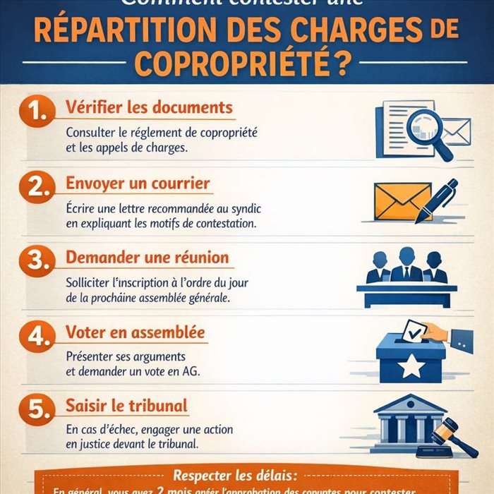 Quelles sont les étapes pour contester une répartition erronée des charges de copropriété ?