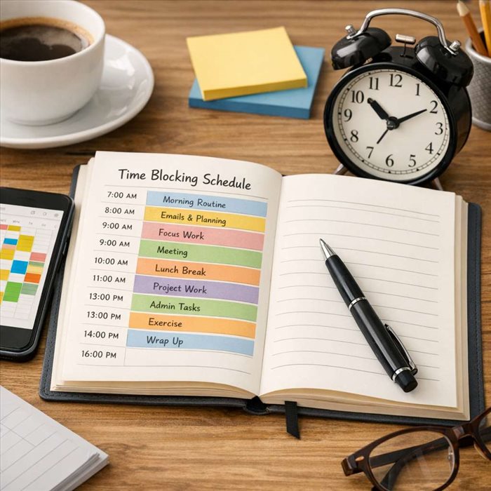 Time blocking : méthode simple pour mieux organiser sa journée 
