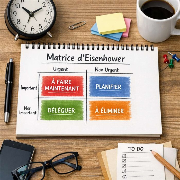 Que signifie la matrice d’Eisenhower en organisation personnelle ?