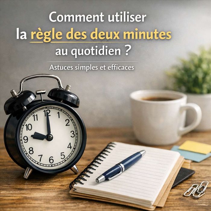 Règle des deux minutes : comment l’utiliser au quotidien ?