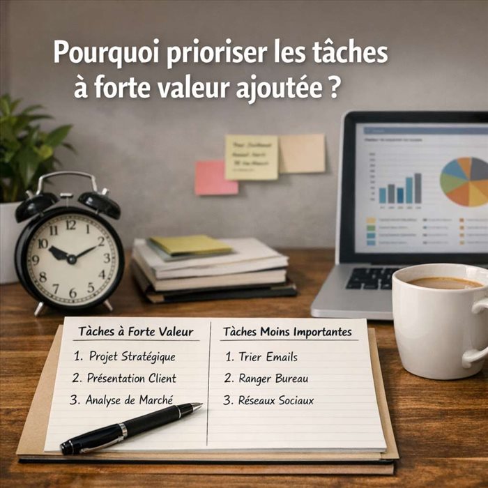 Prioriser les tâches à forte valeur ajoutée : méthode et impact