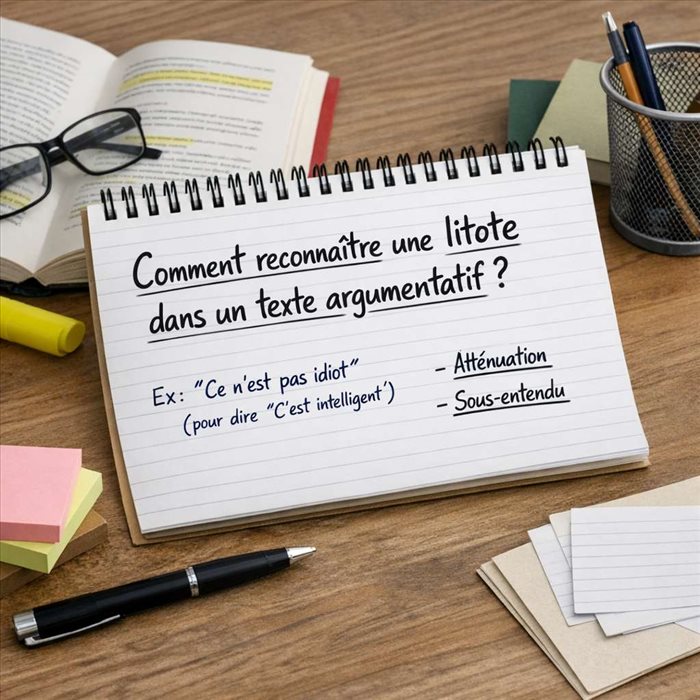 Comment reconnaître une litote dans un texte argumentatif ?